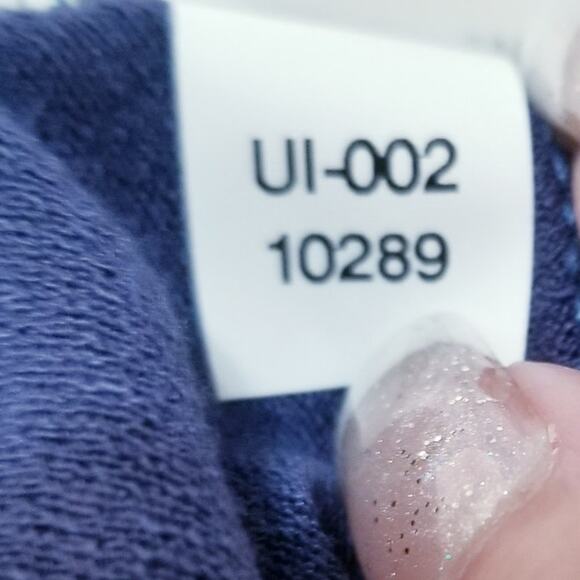 NWT's - LulaRoe Cardigan KIMONO Shirley Navy Blue Color Water Fall Front Size S - Picture 8 of 8